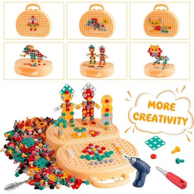 DIY Creative Screw Puzzle Suitcase